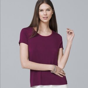 WHBM Short-Sleeve Jewel Neck Tee